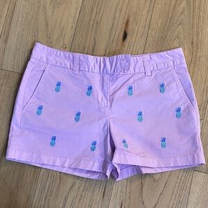 Vineyard Vines Light Purple Pineapple Women's Shorts